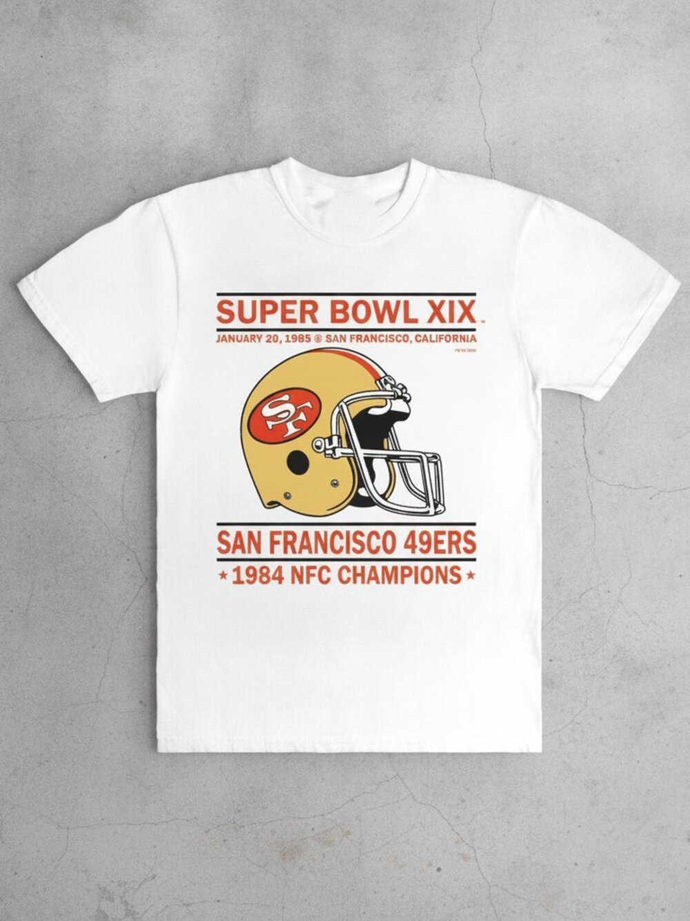 Vintage San Francisco 49ers Super Bowl XIX T-Shirt | 1984 NFC Champions Retro